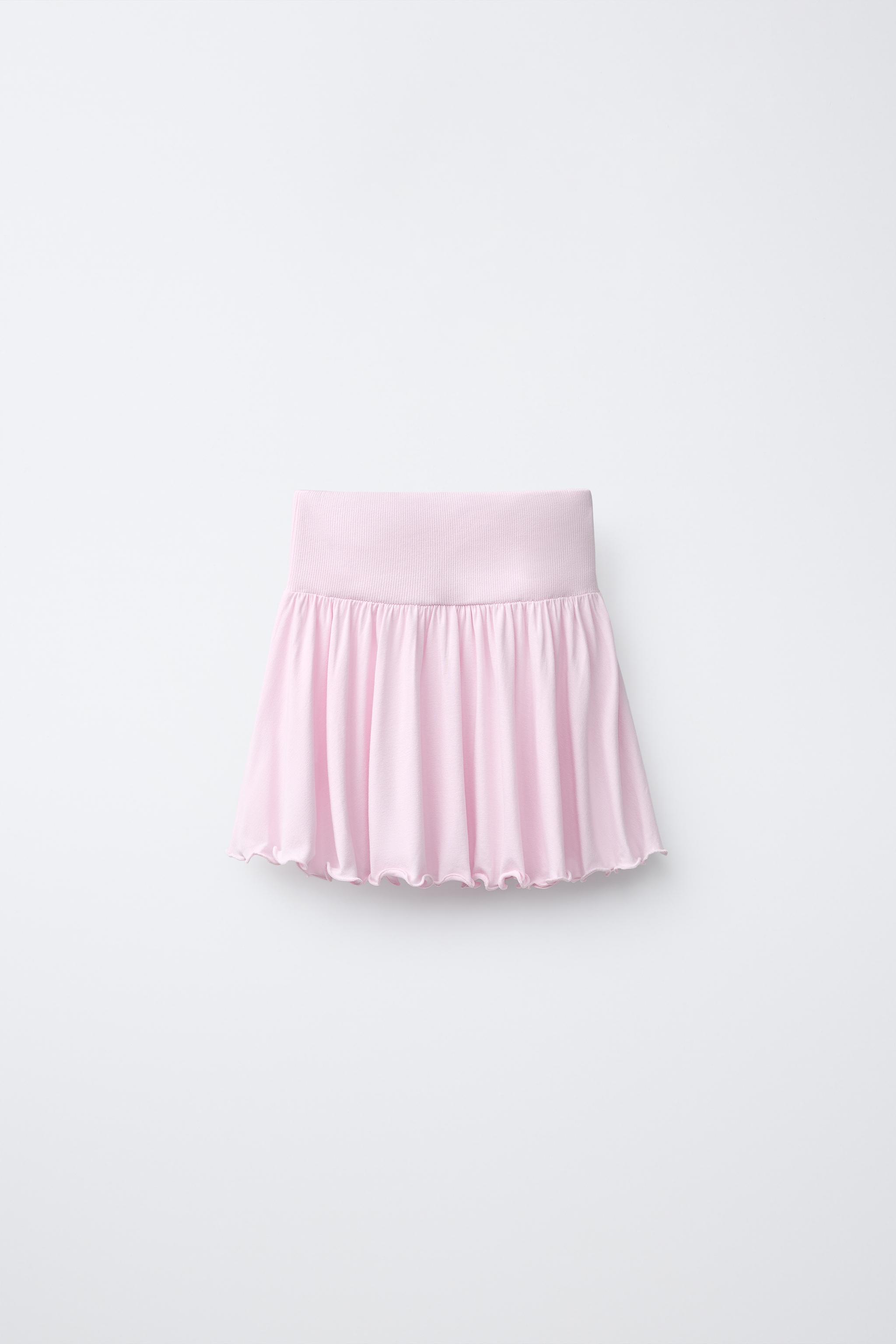 STUDDED RUFFLE SKIRT