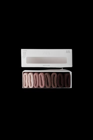 FOUR-PACK OF SOCKS IN A BOX - Brown by Zara - Image 0