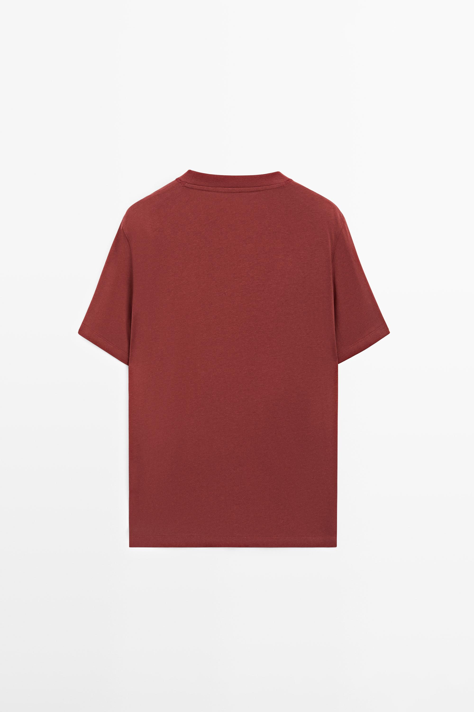 Short sleeve cotton blend T-shirt