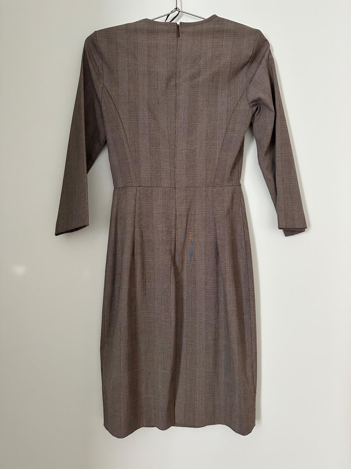 PLAID SHEATH DRESS - Image 2