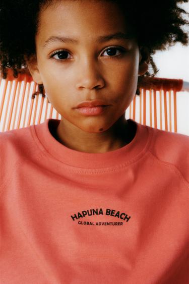 CONJUNTO DE T-SHIRT E BERMUDA ETIQUETA - Coral da Zara