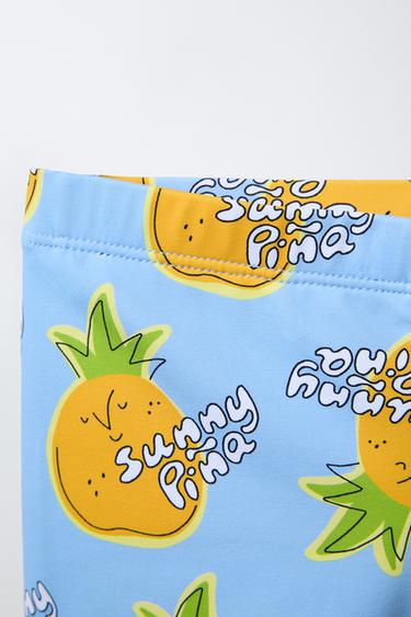 2-6 ANS/ BOXER DE BAIN ANANAS - Bleu clair de Zara - Image 2