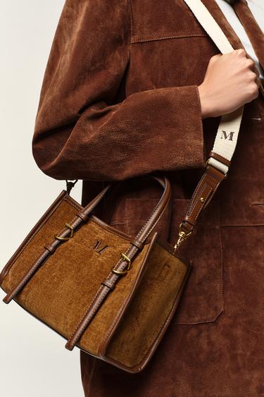 MINI SAC SHOPPER - Marron de Zara - Image 1
