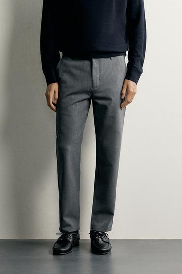 COMFORT STRUCTURED CHINO PANTS — Gray 2