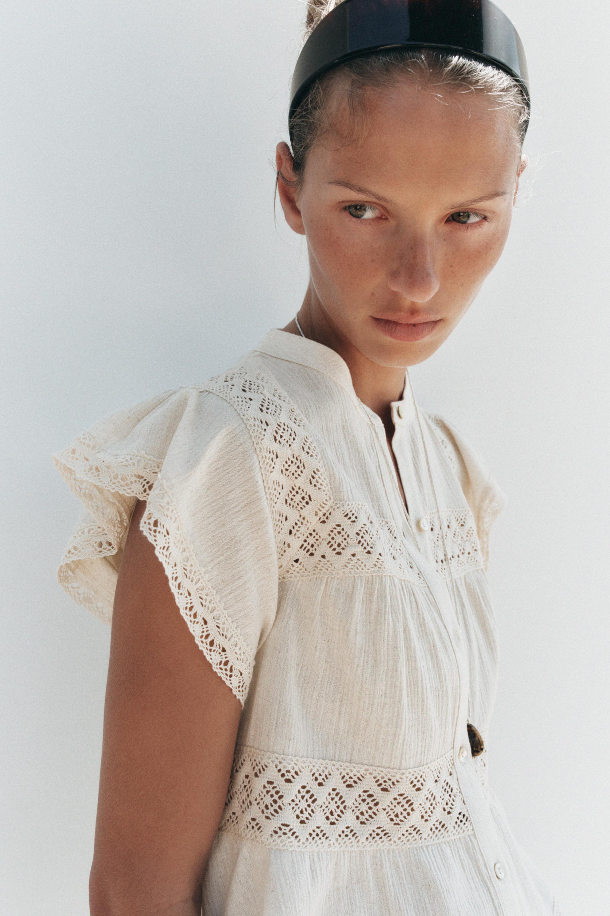 トップス Luca stitch tops andmary beige ANDMARY】Luca stitch tops