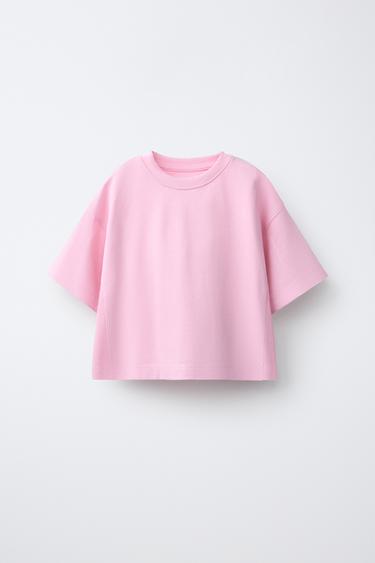 PLAIN HEAVY JERSEY T-SHIRT - Pink by Zara