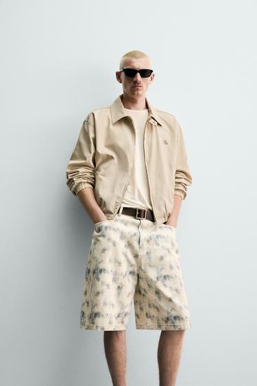 RELAXED FIT ABSTRACT PRINT BERMUDA SHORTS - Printed by Zara - Image 4