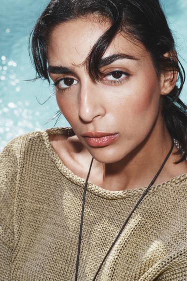 KNIT BOAT NECK JUMPER - Sand by Zara - Image 6