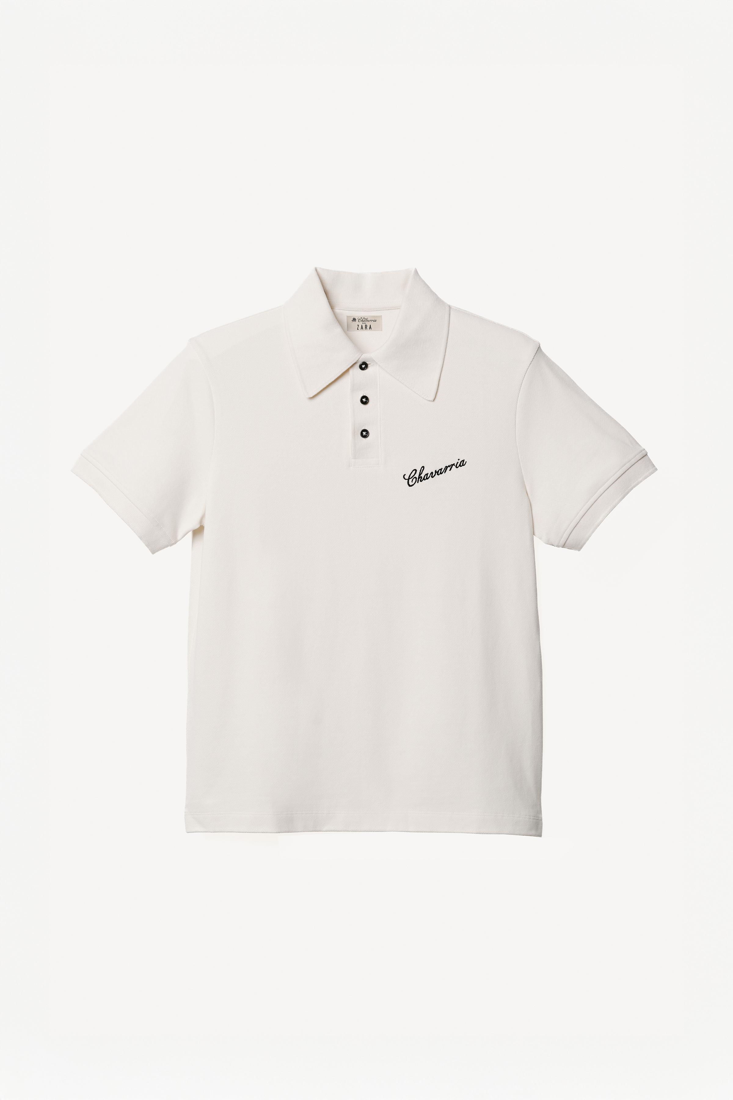SLIM FIT POLO SHIRT WILLY CHAVARRIA X ZARA - Oyster-white | ZARA Spain