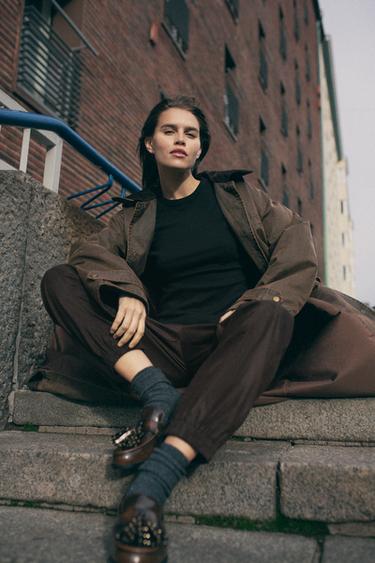 CALÇA JOGGER - Marrom da Zara - Imagem 0
