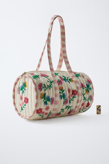 SAC BOWLING BRODÉ - Blanc écru de Zara - Image 5