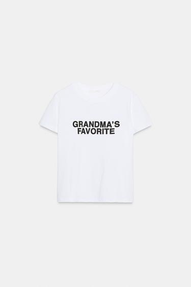 FRONT SLOGAN T-SHIRT - White by Zara