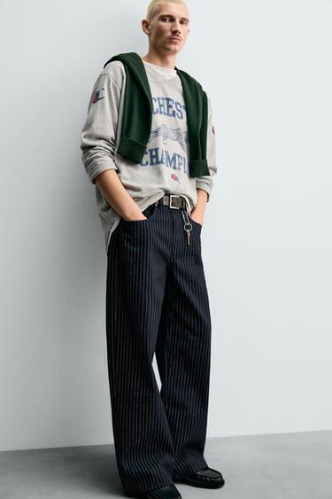 CHAMPION® X ZARA PRINTED T-SHIRT - Grey marl by Zara - Image 4