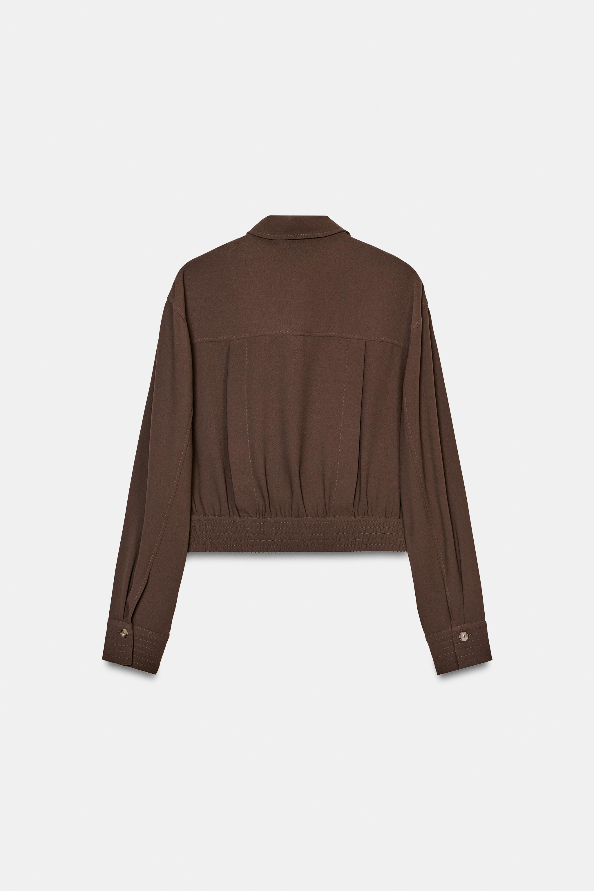 SHORT SHIRT WITH SHOULDER TABS