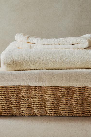 IRONING BASKET WITH FABRIC LINING - Light beige by Zara