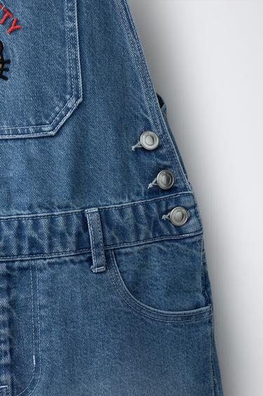 ROBE-SALOPETTE EN JEAN HELLO KITTY © SANRIO - Bleu de Zara - Image 3