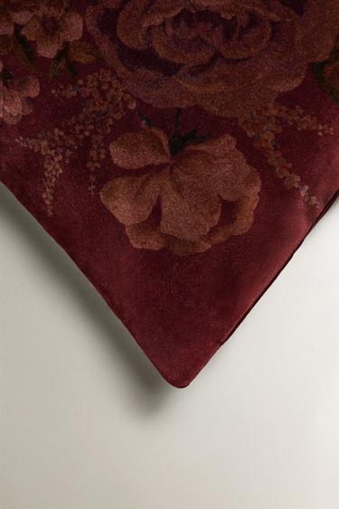 VELVET CUSHION COVER - Terracotta by Zara - Image 1