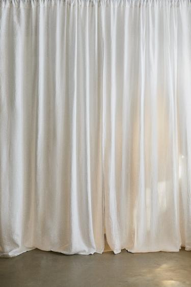 WASHED LINEN CURTAIN WITH MEDIUM OPACITY - White by Zara - Image 5