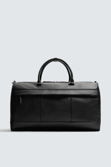 TEXTURED TRAVEL BAG - Black by Zara