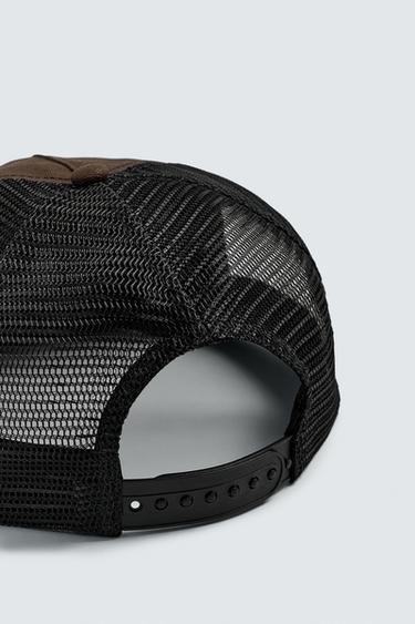 CASQUETTE À VISIÈRE PLATE BRODÉE - Marron de Zara - Image 6