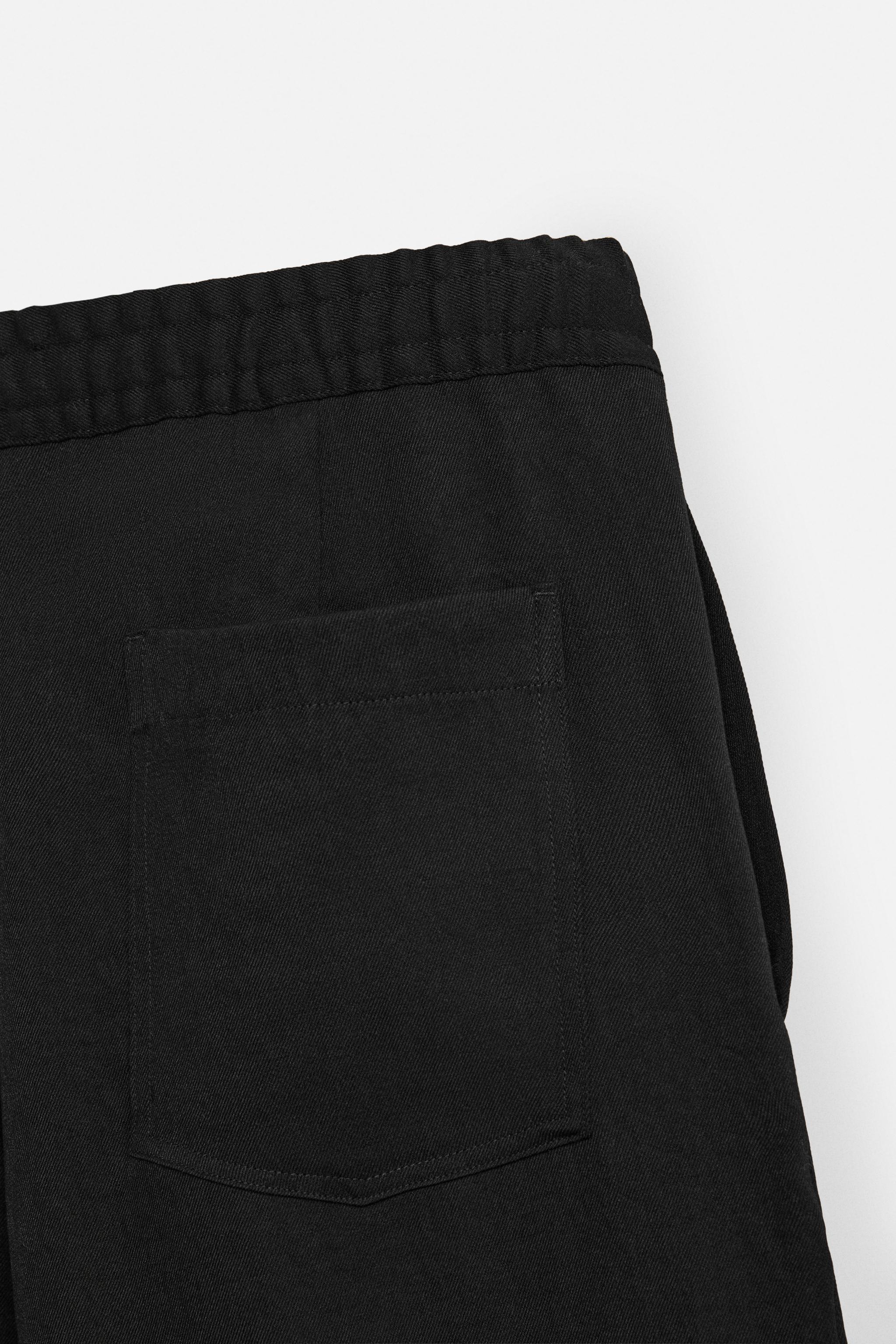 FLOWY PLEATED PANTS - Black | ZARA United States FLOWY PLEATED PANTS - Black | ZARA United States
