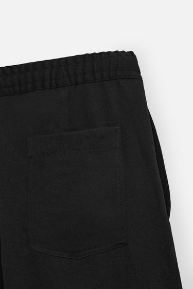 FLOWING TROUSERS WITH PLEATS - Black by Zara - Image 9