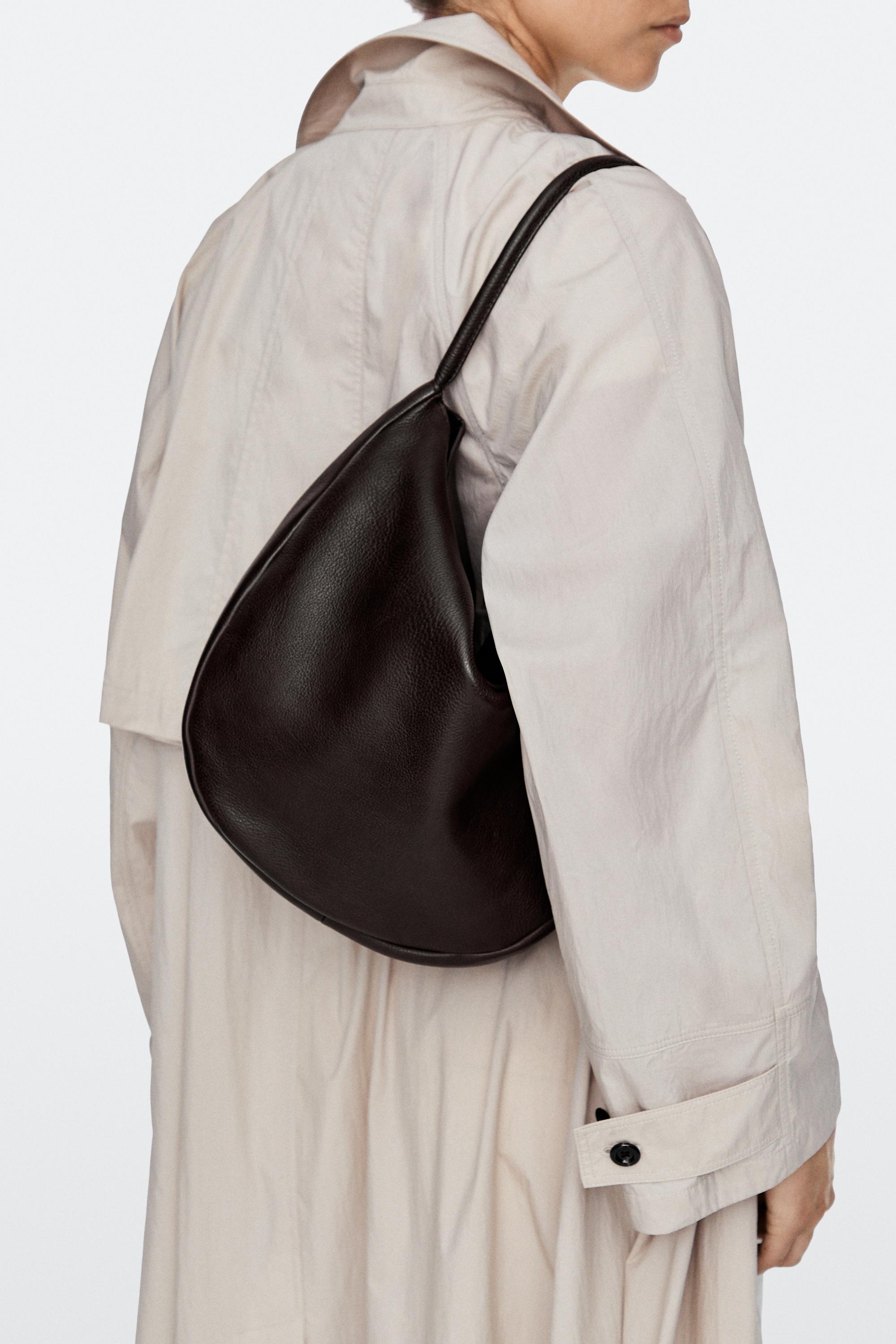 Sac slouch moyen en cuir nappa