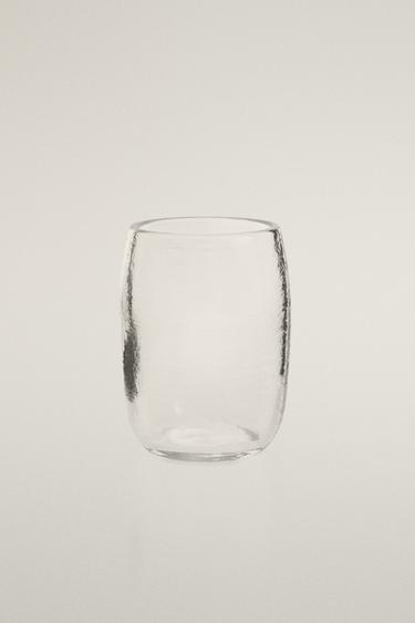 TEXTURED GLASS TOOTHBRUSH TUMBLER - Transparent by Zara - Image 0