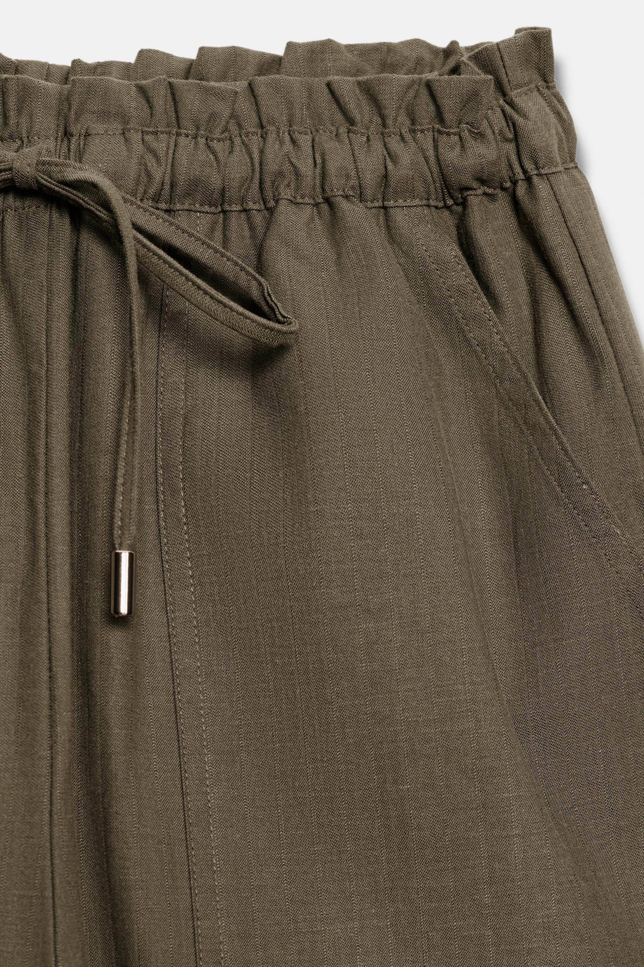 TAPERED PANTS WITH ELASTIC WAIST