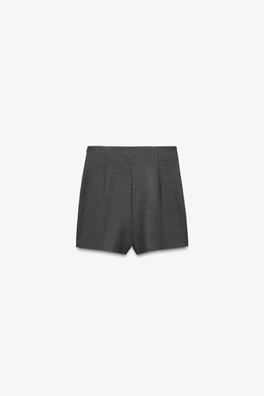 HOSENROCK MIT SCHLITZ AM SAUM - Anthrazit von Zara