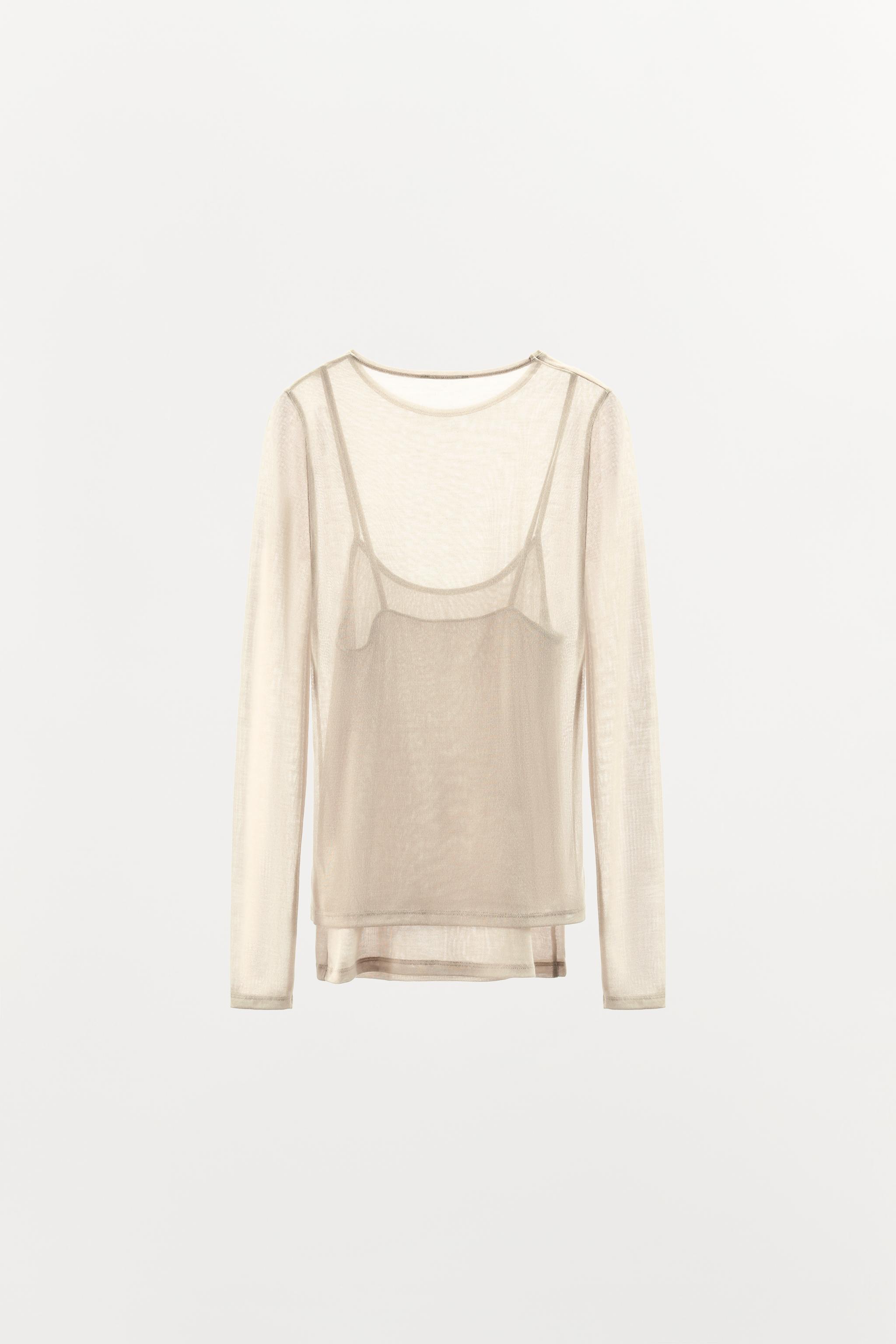 DOUBLE SOFT T-SHIRT - Gray marl | ZARA United States