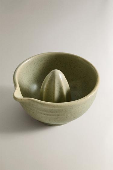 SMALL STONEWARE JUICER - GREENISH by Zara - Image 1