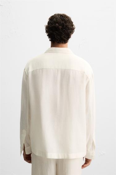 CHEMISE FLUIDE REGULAR FIT - Blanc cassé de Zara - Image 2