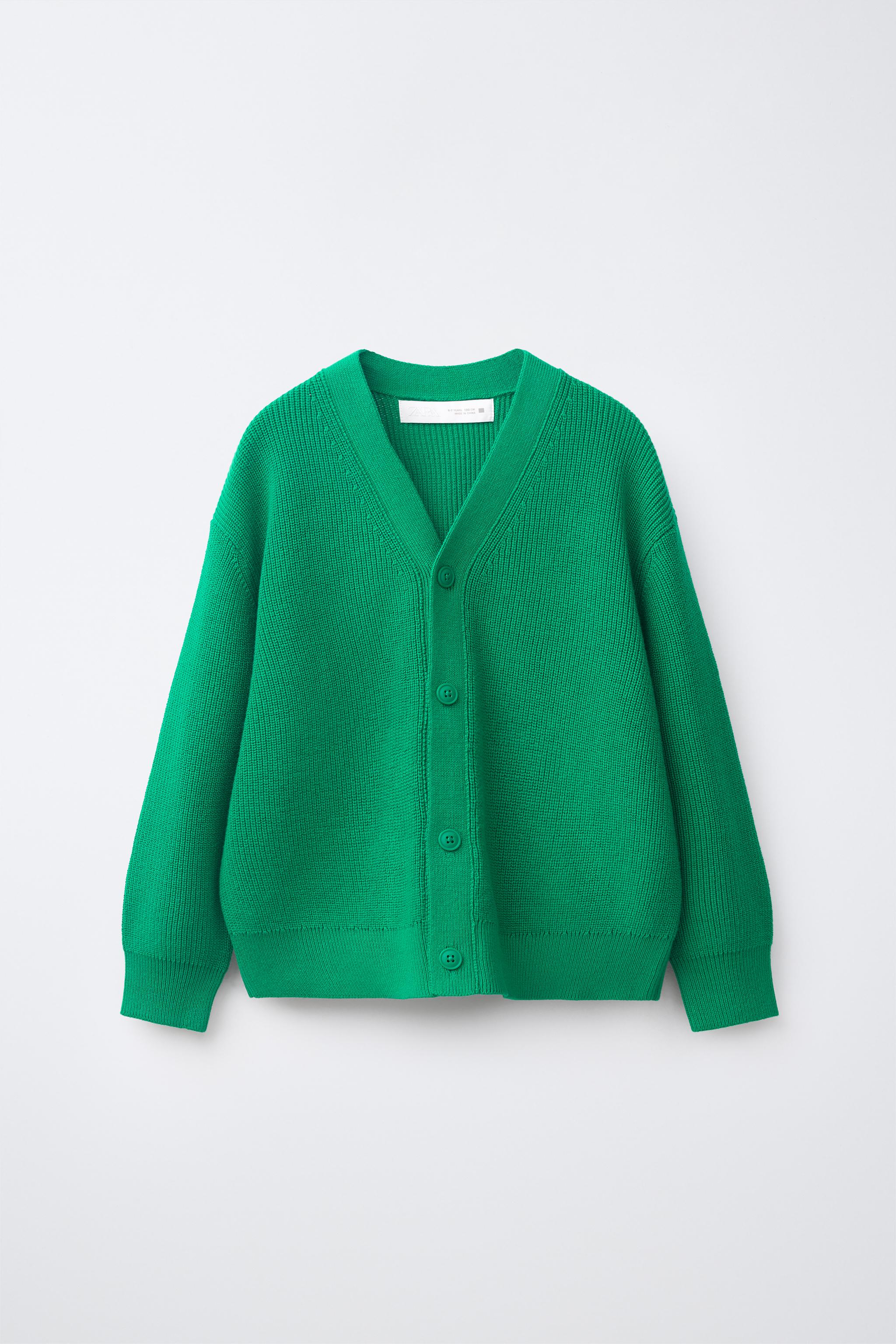 裏編みニットカーディガン - ダークネイビーブルー | ZARA Japan / 日本