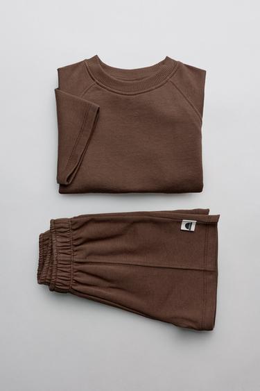 JOGGINGANZUG ETIKETT - Hellbraun von Zara