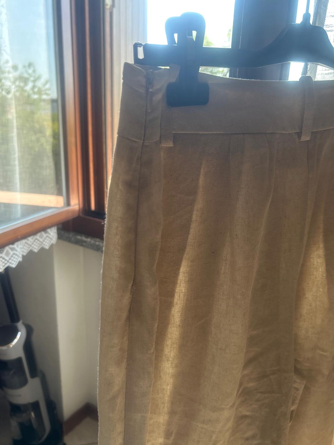 BELTED LINEN BLEND LONG BERMUDA SHORTS - Image 3