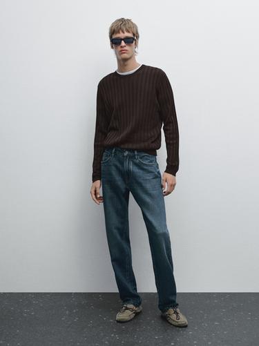 Jeans tapered fit - Azul de Zara - Imagen 0