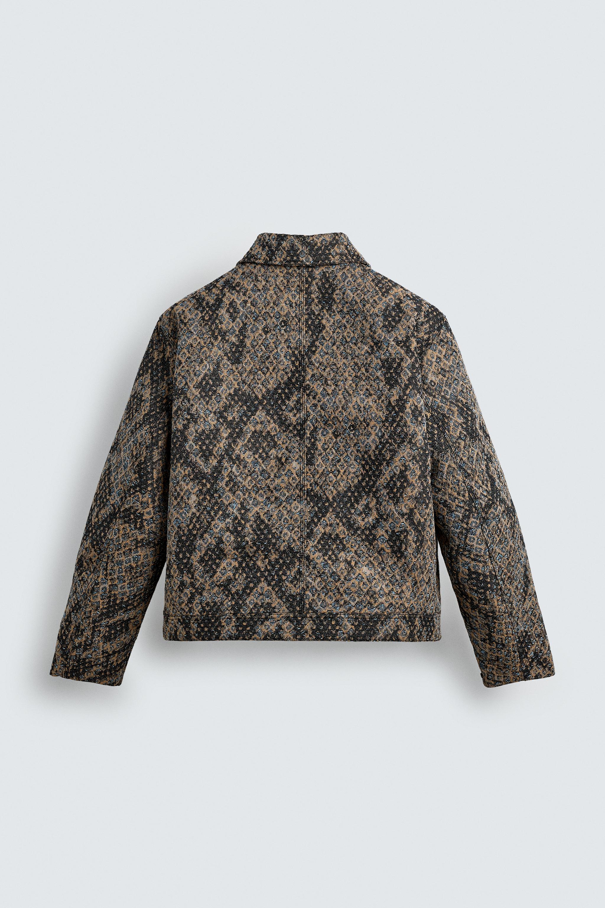 VESTE JACQUARD TEXTURÉE