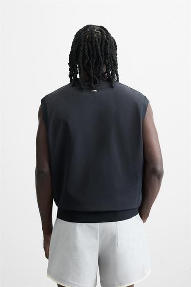 TECHNICAL TANK T-SHIRT - Navy blue by Zara - Image 2
