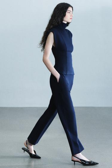 INTERLOCK TOP AND TROUSERS SET - by Zara
