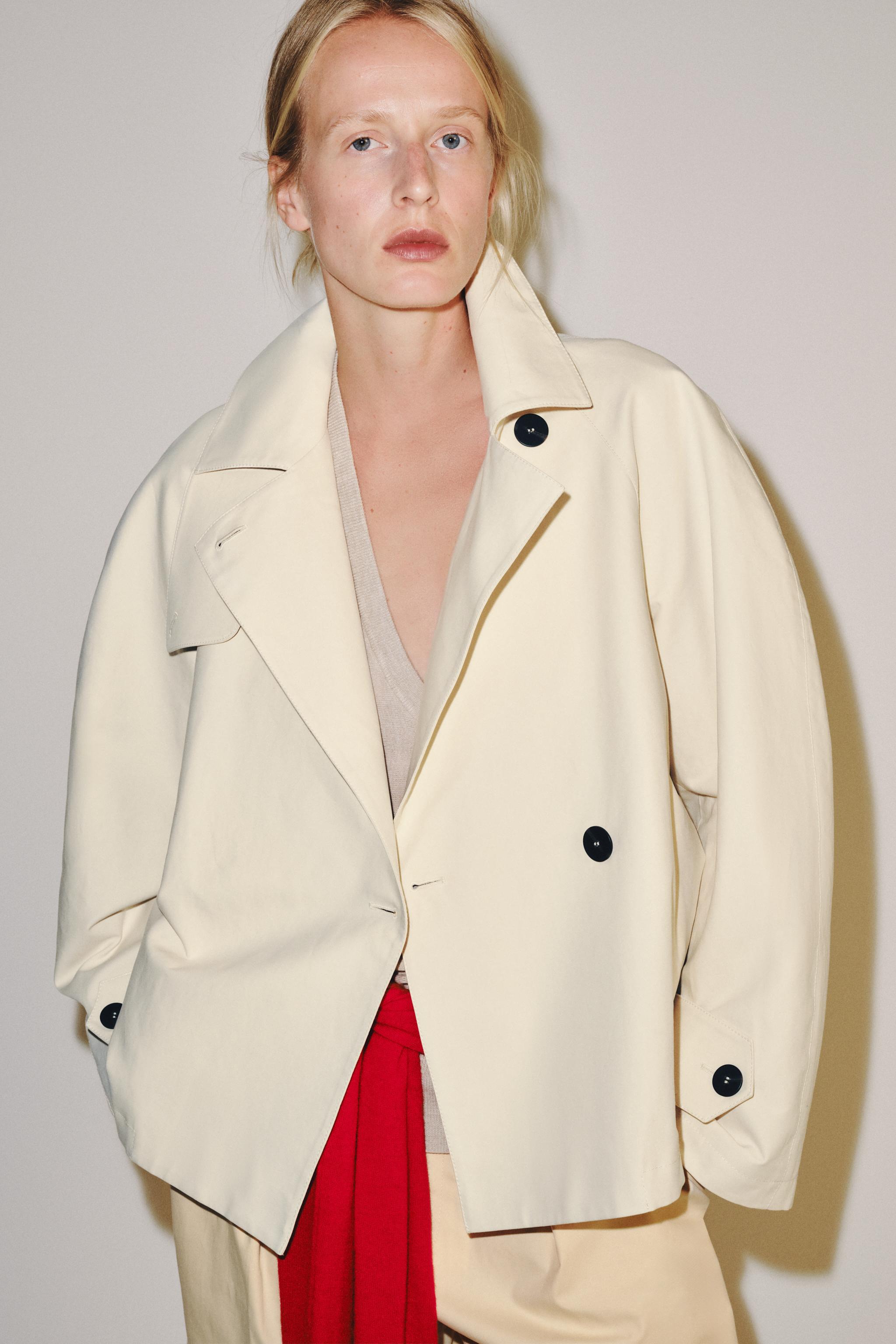 ZW COLLECTION SHORT TRENCH COAT