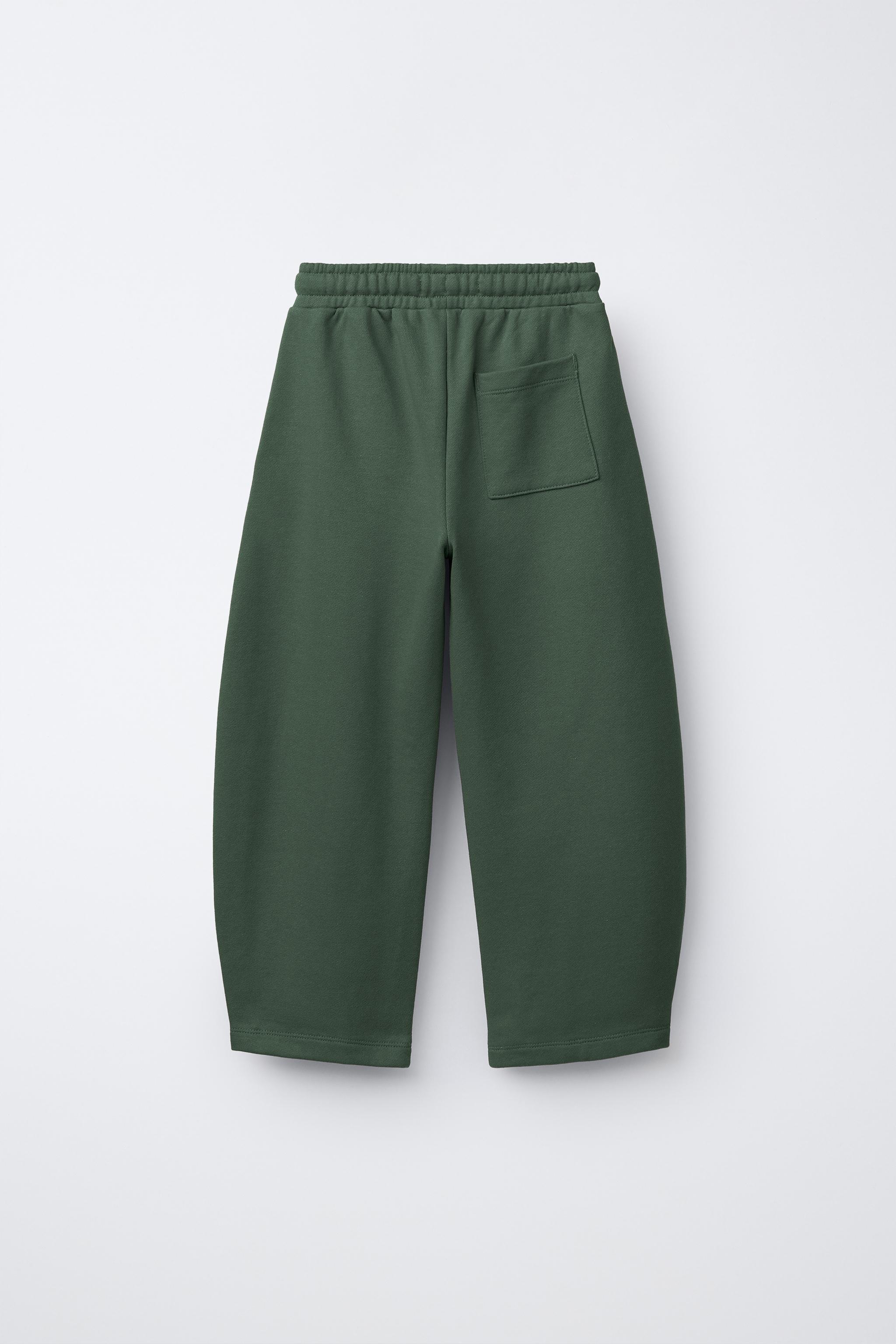 CONTRAST PIPING BARREL PANTS - Khaki | ZARA Canada