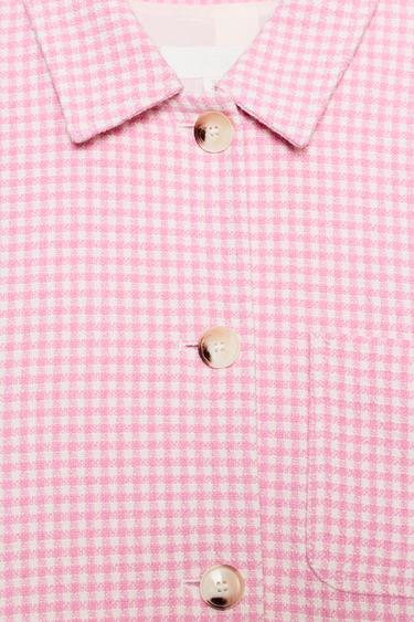 VESTE À CARREAUX VICHY - Rose / Blanc de Zara - Image 10