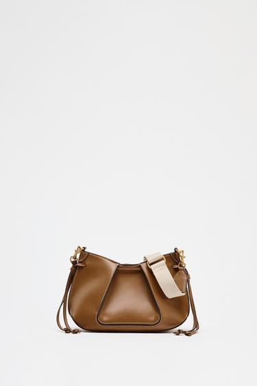MINI PLEATED BAG - Dark tan by Zara