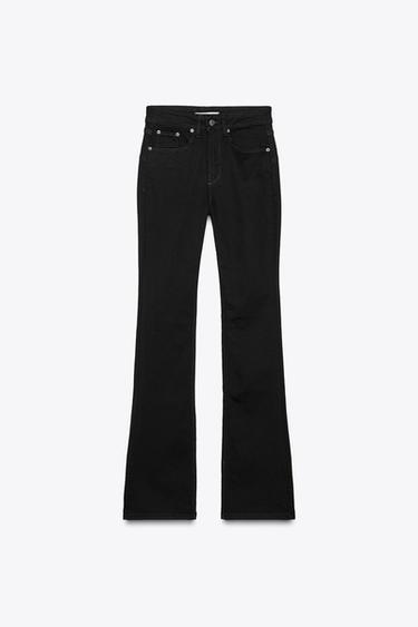 Zara ZW COLLECTION BOOTCUT JEANS - Black