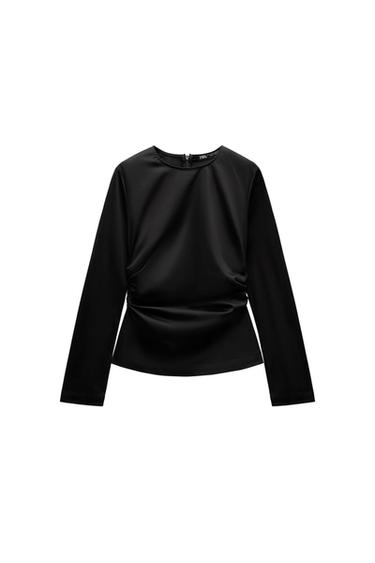 GATHERED ELASTIC TOP