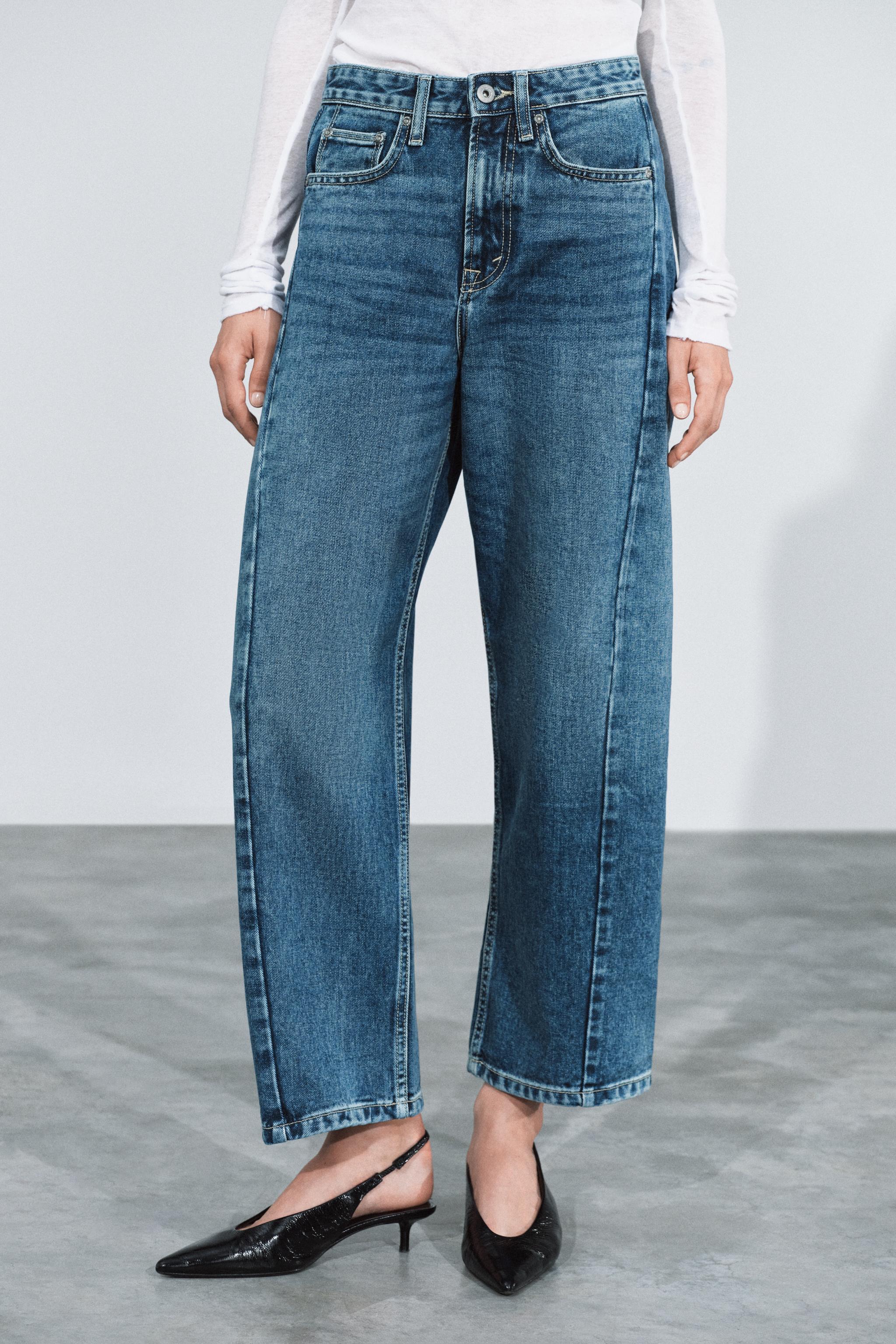 ZW COLLECTION MID-RISE ANKLE RELAXED JEANS