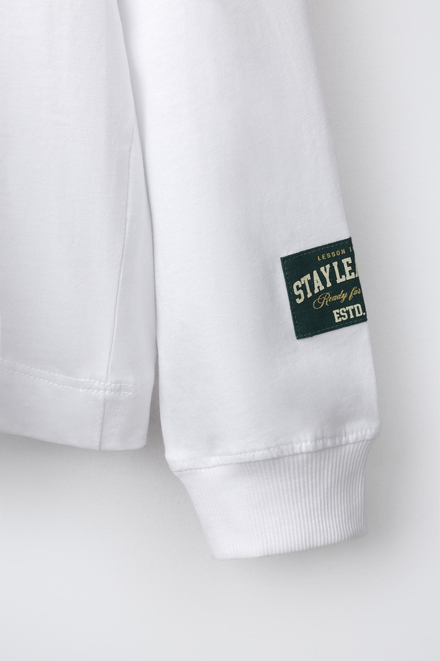 Детская футболка Zara Printed Jogging, цвет: Белый — фото 5