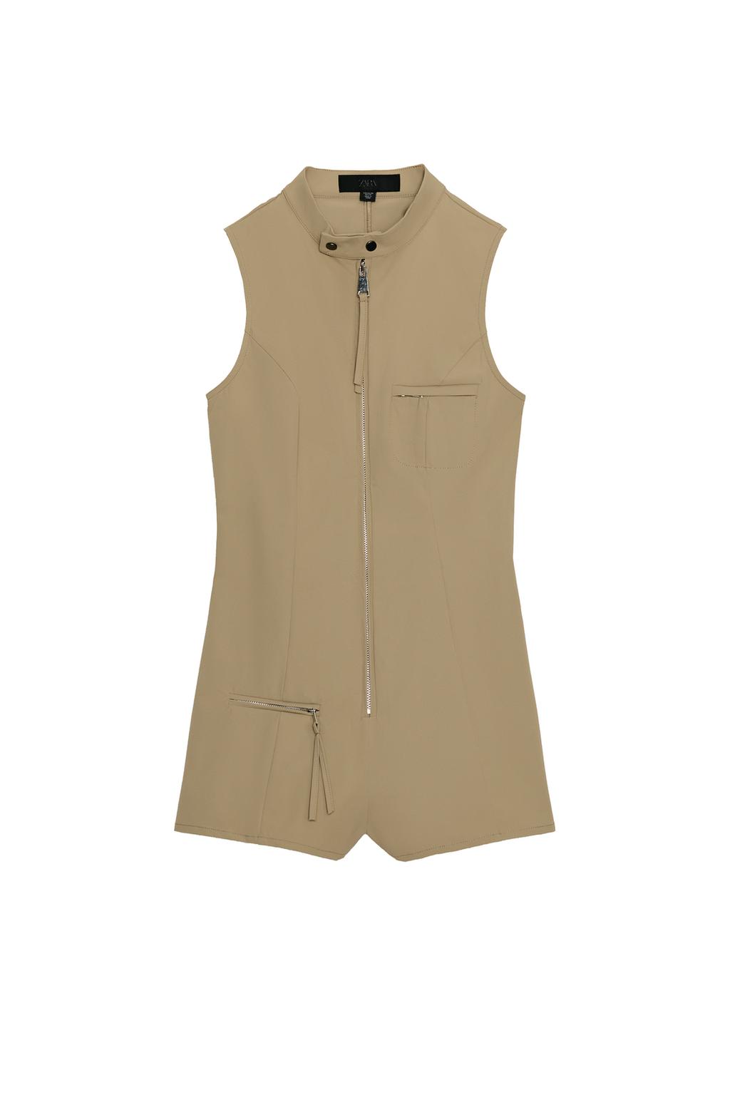 SHORT ZIPPER JUMPSUIT - image 3