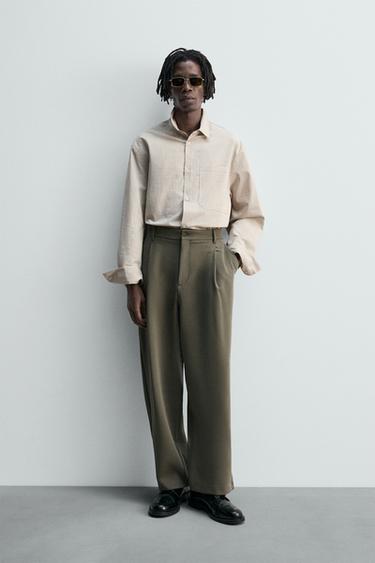 CAMISA ESTRUCTURA BOLSILLO - rayas de Zara - Imagen 0